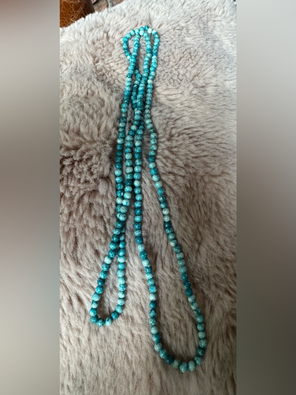 Blue stone necklace